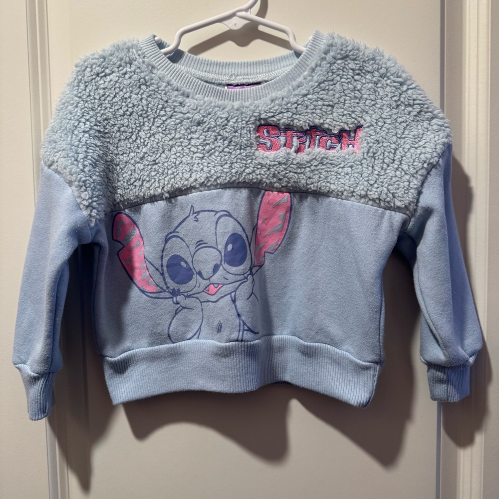 Disney Kids Sweatshirt with Stitch in Blue and Pink